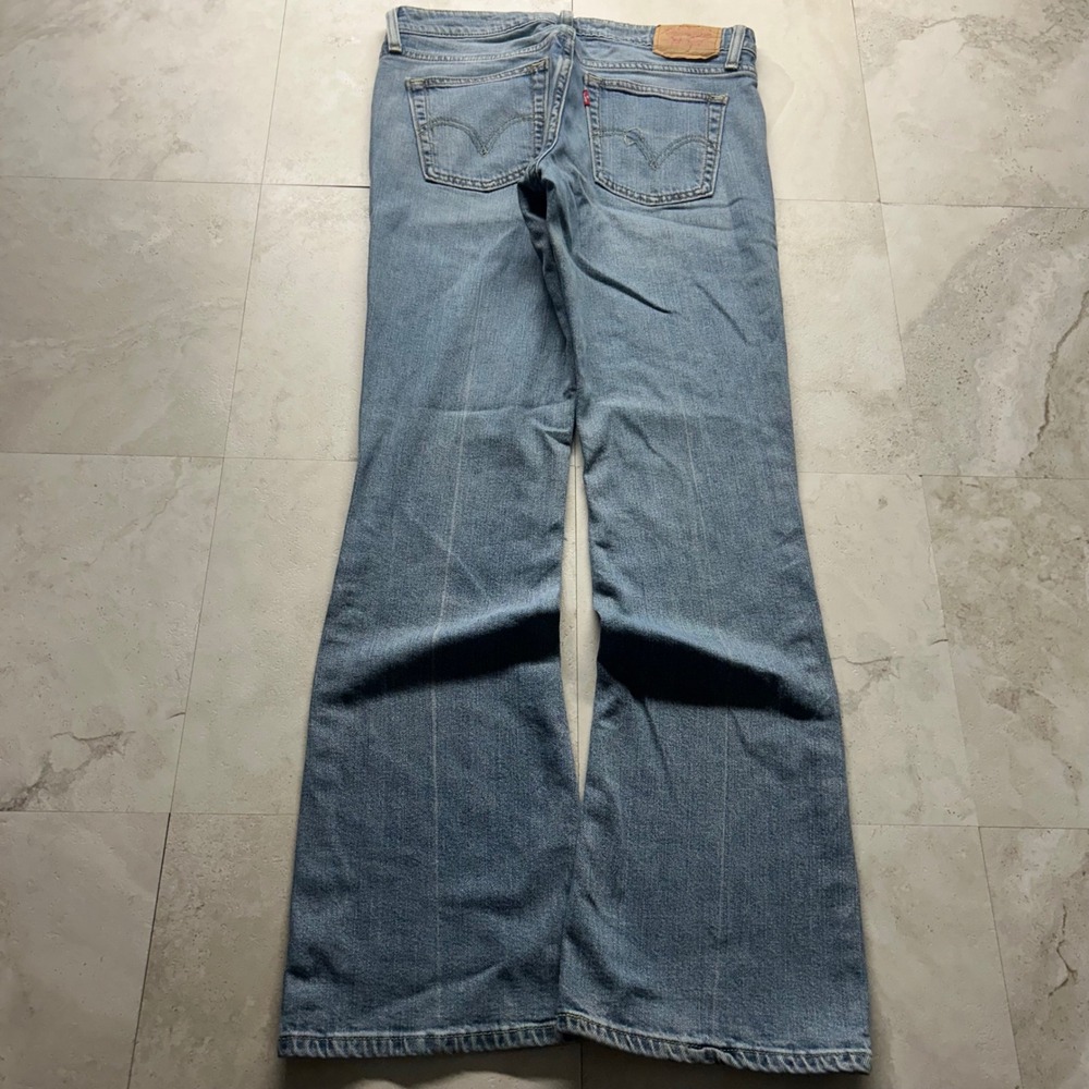 Levi's 518 Superlow Bootcut Jeans Light Wash Women 7M Low Rise Flare Y2K 1130